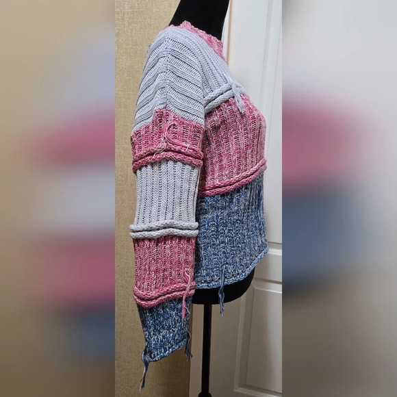 EASEL Comfy Colorblock Sweater #397-402 - Picture 9 of 11